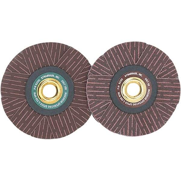 Dynabrade - 4" Diam 80 Grit Coated Sanding Star - Medium Grade, Arbor Mount - Eagle Tool & Supply