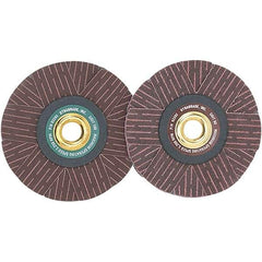 Dynabrade - 4" Diam 80 Grit Coated Sanding Star - Medium Grade, Arbor Mount - Eagle Tool & Supply