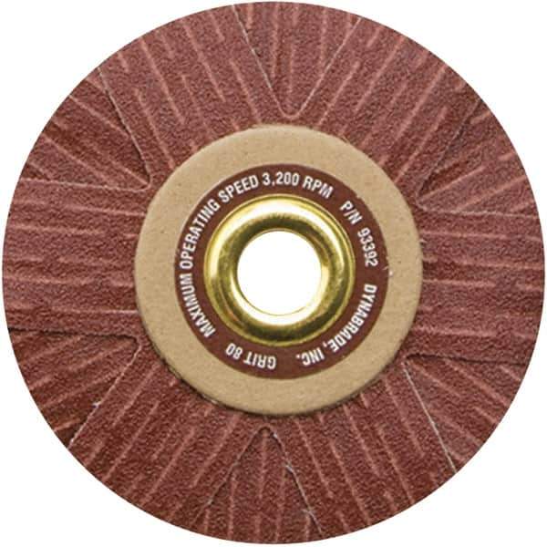 Dynabrade - 4" Diam 120 Grit Coated Sanding Star - Fine Grade, Arbor Mount - Eagle Tool & Supply