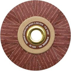 Dynabrade - 4" Diam 120 Grit Coated Sanding Star - Fine Grade, Arbor Mount - Eagle Tool & Supply