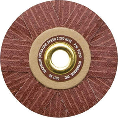Dynabrade - 4" Diam 150 Grit Coated Sanding Star - Very Fine Grade, Arbor Mount - Eagle Tool & Supply