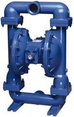 SandPIPER - 2" NPT, Metallic, Air Operated Diaphragm Pump - PTFE Diaphragm, Aluminum Housing - Eagle Tool & Supply