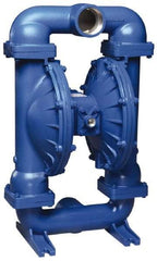 SandPIPER - 3" NPT, Metallic, Air Operated Diaphragm Pump - Santoprene Diaphragm, Aluminum Housing - Eagle Tool & Supply