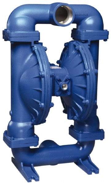 SandPIPER - 3" NPT, Metallic, Air Operated Diaphragm Pump - Buna-N Diaphragm, Stainless Steel Housing - Eagle Tool & Supply