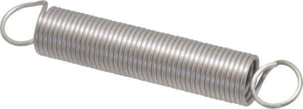 Gardner Spring - 1/2" OD, 0.77" Max Ext Len, 0.049" Wire Diam Spring - 1.83 Lb/In Rating, 0.77 Lb Init Tension - Eagle Tool & Supply