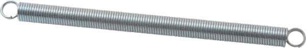 Gardner Spring - 1/4" OD, 4.56 Lb Max Load, 4.56" Max Ext Len, 0.0317" Wire Diam Spring - 1.25 Lb/In Rating - Eagle Tool & Supply