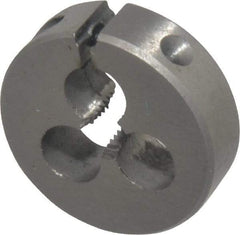 Interstate - #8-36 UNF Thread, 13/16" Outside Diam High Speed Steel Round Die - Right Hand Thread, Adjustable - Exact Industrial Supply