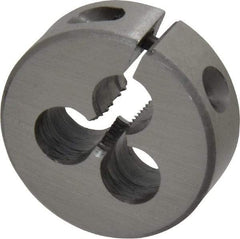 Interstate - #10-32 UNF Thread, 1" Outside Diam High Speed Steel Round Die - Right Hand Thread, Adjustable - Exact Industrial Supply