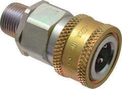 Parker - 3/8 Thread Steel Hydraulic Hose MPT Fitting - 4,500 psi - Eagle Tool & Supply