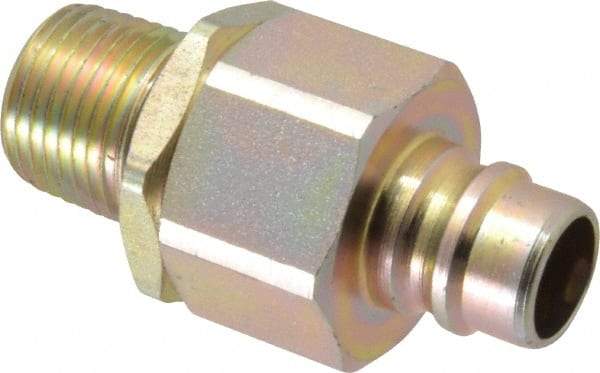 Parker - 1/2 Thread Steel Hydraulic Hose MPT Fitting - 4,000 psi - Eagle Tool & Supply