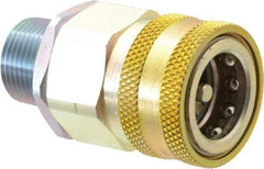 Parker - 3/4 Thread Steel Hydraulic Hose MPT Fitting - 3,500 psi - Eagle Tool & Supply