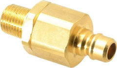 Parker - 1/4 Thread Brass Hydraulic Hose MPT Fitting - 2,250 psi - Eagle Tool & Supply