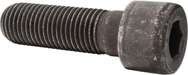 Value Collection - 1-1/4 - 7 UNC Hex Socket Drive, Socket Cap Screw - Alloy Steel, Black Oxide Finish, Partially Threaded, 4" Length Under Head - Eagle Tool & Supply