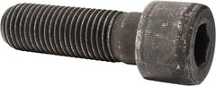Value Collection - 1-1/4 - 7 UNC Hex Socket Drive, Socket Cap Screw - Alloy Steel, Black Oxide Finish, Partially Threaded, 4" Length Under Head - Eagle Tool & Supply