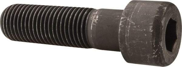 Value Collection - 1-1/4 - 7 UNC Hex Socket Drive, Socket Cap Screw - Alloy Steel, Black Oxide Finish, Partially Threaded, 4-1/2" Length Under Head - Eagle Tool & Supply