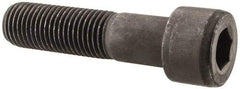 Value Collection - 1-1/4 - 7 UNC Hex Socket Drive, Socket Cap Screw - Alloy Steel, Black Oxide Finish, Partially Threaded, 5" Length Under Head - Eagle Tool & Supply