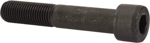 Value Collection - 1-1/4 - 7 UNC Hex Socket Drive, Socket Cap Screw - Alloy Steel, Black Oxide Finish, Partially Threaded, 7" Length Under Head - Eagle Tool & Supply
