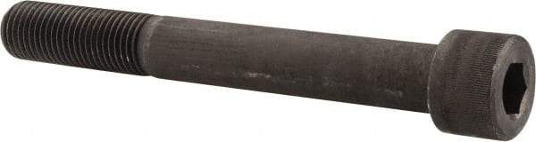 Value Collection - 1-1/4 - 7 UNC Hex Socket Drive, Socket Cap Screw - Alloy Steel, Black Oxide Finish, Partially Threaded, 10" Length Under Head - Eagle Tool & Supply