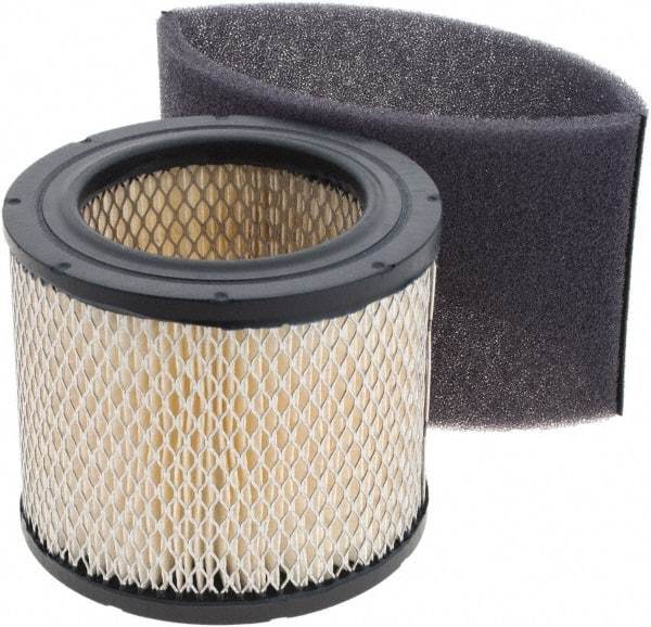 Gast - Air Compressor Filter Element - 4-3/4" High, 3-5/8" ID x 6-5/8" OD, Use with Gast AJ126D Inlet Filter - Eagle Tool & Supply