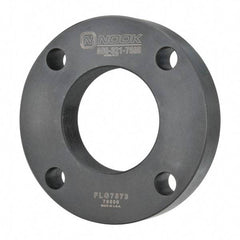 Nook Industries - 4.94" Flange OD x 0.9" Thickness Precision Acme Mounting Flange - For 2-4 Bars, 4 Mounting Holes, Steel - Eagle Tool & Supply