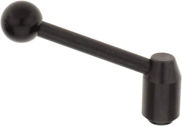 J.W. Winco - M10 x 1.5, 19mm Hub Diam, Steel Tapped Insert Adjustable Clamping Handle - Eagle Tool & Supply