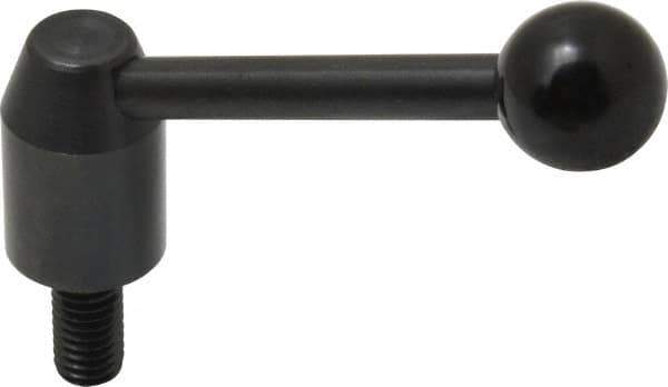 J.W. Winco - 3/8-16, 0.53" Hub Diam, Steel Threaded Stud Adjustable Clamping Handle - Eagle Tool & Supply