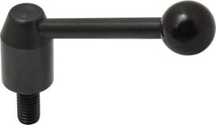 J.W. Winco - 3/8-16, 0.53" Hub Diam, Steel Threaded Stud Adjustable Clamping Handle - Eagle Tool & Supply
