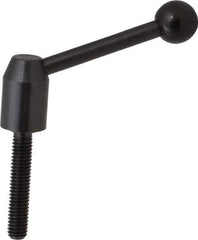 J.W. Winco - 3/8-16, 0.53" Hub Diam, Steel Threaded Stud Adjustable Clamping Handle - Eagle Tool & Supply