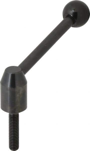 J.W. Winco - 3/8-16, 0.63" Hub Diam, Steel Threaded Stud Adjustable Clamping Handle - Eagle Tool & Supply