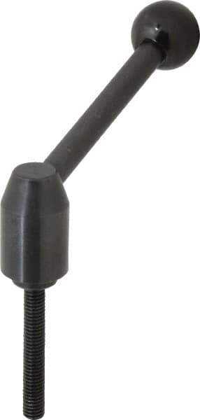 J.W. Winco - 3/8-16, Steel Threaded Stud Adjustable Clamping Handle - 4.33" OAL, 1.91" High - Eagle Tool & Supply
