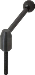J.W. Winco - 3/8-16, Steel Threaded Stud Adjustable Clamping Handle - 4.33" OAL, 1.91" High - Eagle Tool & Supply