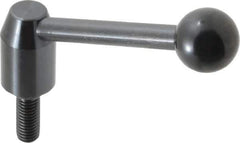 J.W. Winco - 1/2-13, Steel Threaded Stud Adjustable Clamping Handle - 4.33" OAL, 1.91" High - Eagle Tool & Supply