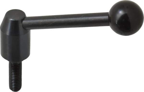 J.W. Winco - 1/2-13, Steel Threaded Stud Adjustable Clamping Handle - 4.33" OAL, 1.91" High - Eagle Tool & Supply