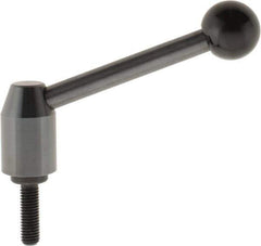J.W. Winco - 1/2-13, Steel Threaded Stud Adjustable Clamping Handle - 4.88" OAL, 2.17" High - Eagle Tool & Supply