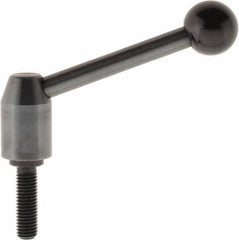 J.W. Winco - M12 x 1.75, 19mm Hub Diam, Steel Threaded Stud Adjustable Clamping Handle - Eagle Tool & Supply