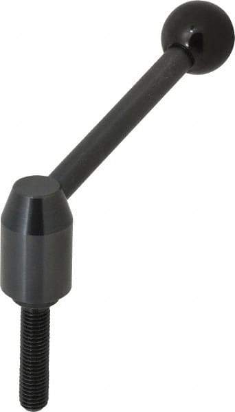 J.W. Winco - M12 x 1.75, 19mm Hub Diam, Steel Threaded Stud Adjustable Clamping Handle - Eagle Tool & Supply