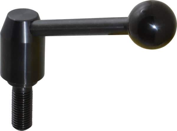 J.W. Winco - M16 x 2.0, 23mm Hub Diam, Steel Threaded Stud Adjustable Clamping Handle - Eagle Tool & Supply