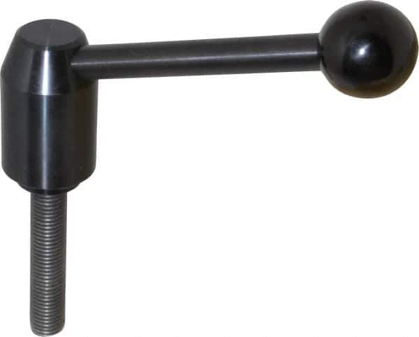 J.W. Winco - M16 x 2.0, 28mm Hub Diam, Steel Threaded Stud Adjustable Clamping Handle - Eagle Tool & Supply