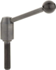 J.W. Winco - M20 x 2.5, 28mm Hub Diam, Steel Threaded Stud Adjustable Clamping Handle - Eagle Tool & Supply