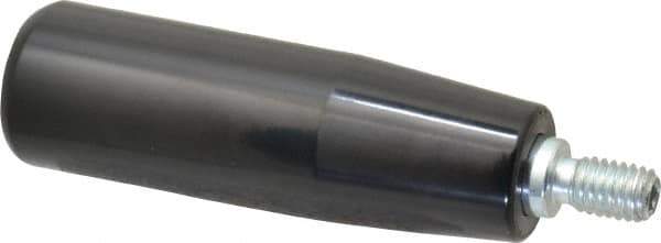 Value Collection - 3/8-16 Threaded Stem, Revolving Handwheel & Machine Handle - Phenolic Cylindrical Handle, 0.63" Long Steel Stem, 3.54" Handle Length, 4.27" OAL - Eagle Tool & Supply