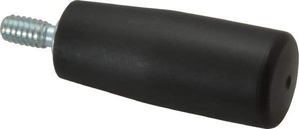 Value Collection - 1/4-20 Threaded Stem, Revolving Handwheel & Machine Handle - Technopolymer Cylindrical Handle, 0.51" Long Steel Stem, 1.97" Handle Length, 2.58" OAL - Eagle Tool & Supply