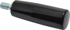 Value Collection - 5/16-18 Threaded Stem, Revolving Handwheel & Machine Handle - Technopolymer Cylindrical Handle, 0.55" Long Steel Stem, 2.56" Handle Length, 3.21" OAL - Eagle Tool & Supply