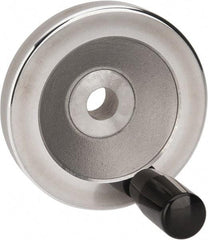 Value Collection - 3.15" Diam, Aluminum Handwheel with Handle - 1.02" Hub Diam - Eagle Tool & Supply