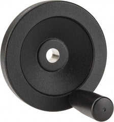 Value Collection - 3.94" Diam, Aluminum Handwheel with Handle - 1.1" Hub Diam - Eagle Tool & Supply