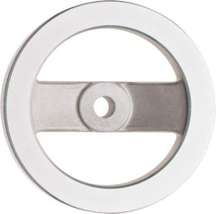 Value Collection - 4.92", 2 Spoke Handwheel - 1.22" Hub, Aluminum, Polished Finish - Eagle Tool & Supply