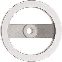 Value Collection - 6.3", 2 Spoke Handwheel - 1.42" Hub, Aluminum, Polished Finish - Eagle Tool & Supply