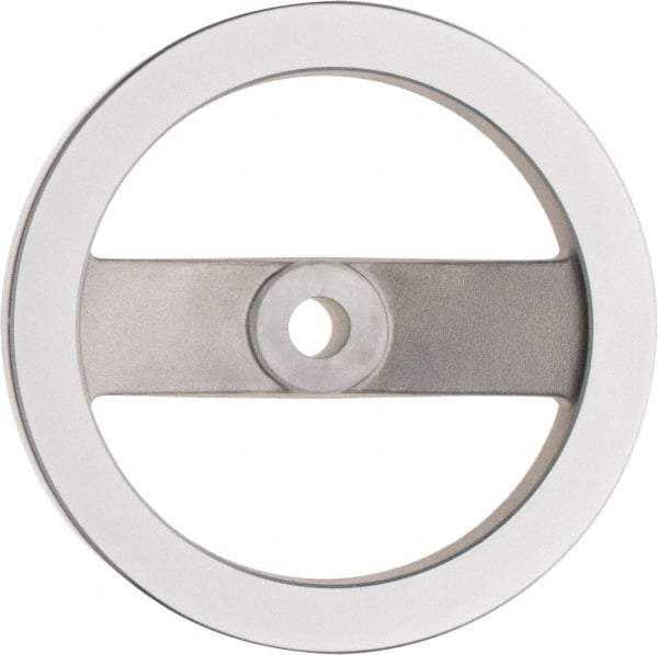 Value Collection - 7.87", 2 Spoke Handwheel - 1.65" Hub, Aluminum, Polished Finish - Eagle Tool & Supply