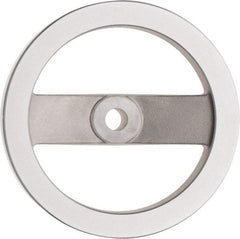 Value Collection - 7.87", 2 Spoke Handwheel - 1.65" Hub, Aluminum, Polished Finish - Eagle Tool & Supply
