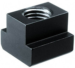 HALDER - M18 Tapped Through T Slot Nut - 19.6mm Slot Width, 32 x 12mm Base Width x Height, 32 x 24mm OAL x Height - Eagle Tool & Supply