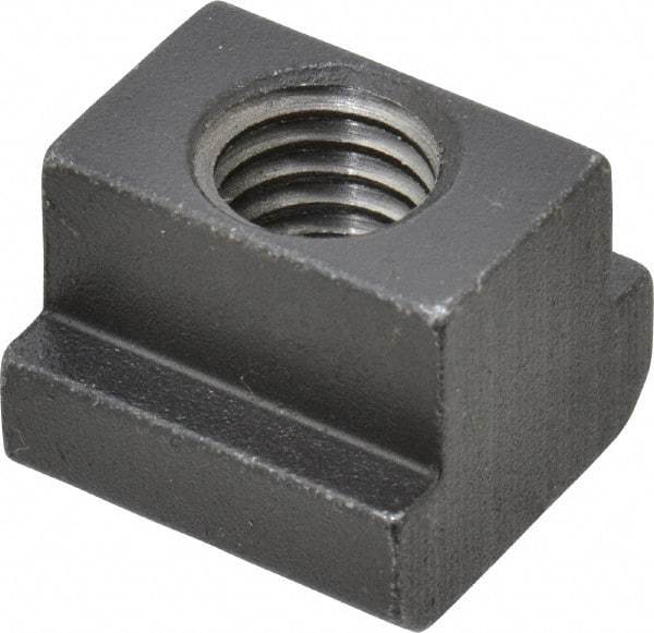 HALDER - M8 Tapped Through T Slot Nut - 9.6mm Slot Width, 15 x 6mm Base Width x Height, 15 x 12mm OAL x Height - Eagle Tool & Supply